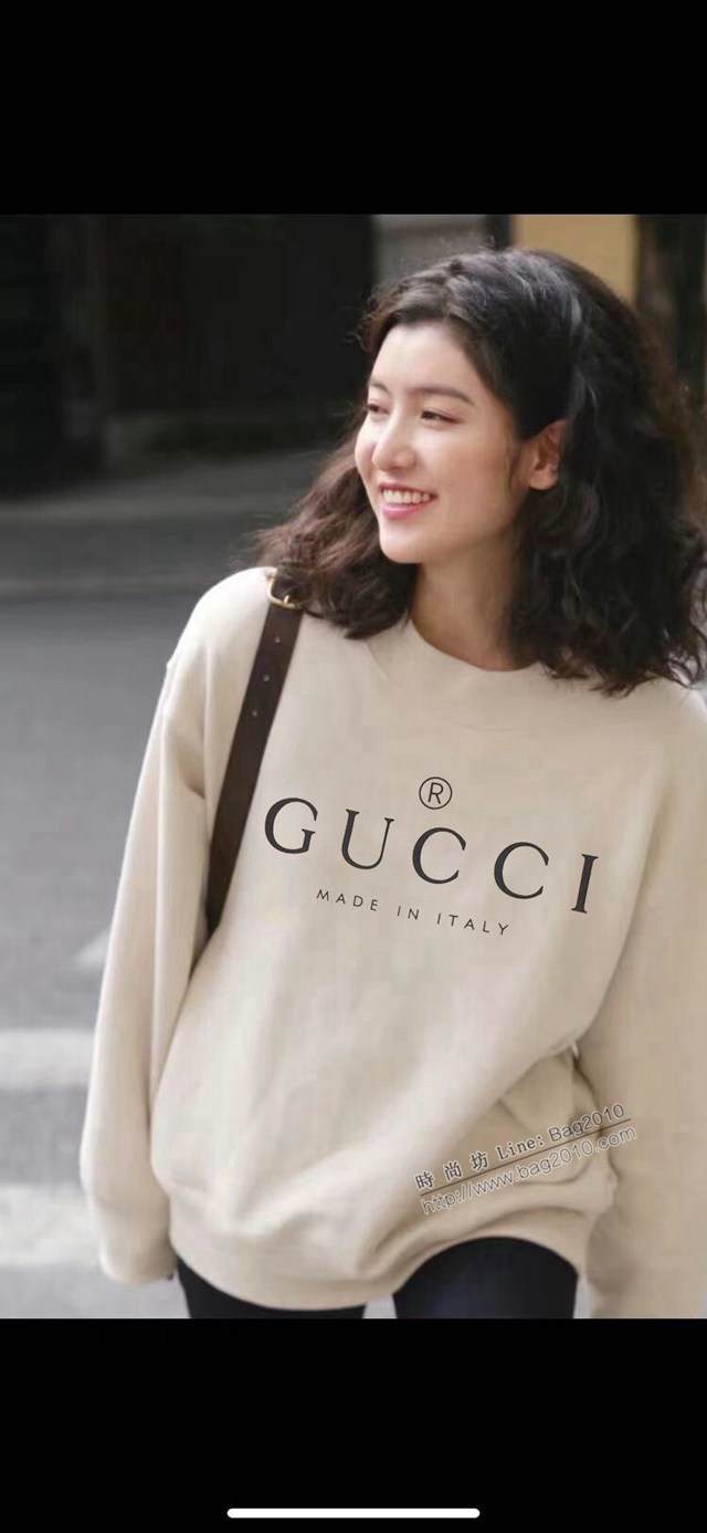 Gucci古奇專櫃古馳2023FW新款印花衛衣 男女同款 tzy3100